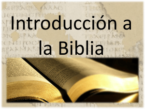 Introducción a la Biblia: Origen, Escritura y Géneros