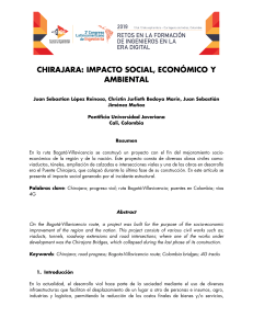 Chirajara: Impacto social, económico y ambiental.