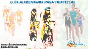 Food Guide Adults in triathlon. Guia alimentaria adultos triatlon AS