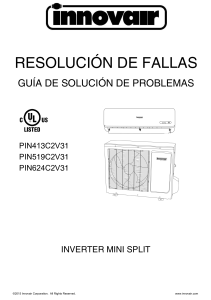Innovair-PIN-EER-Nature-Inverter-Mini-Split-Troubleshooting-Guide-Spanish