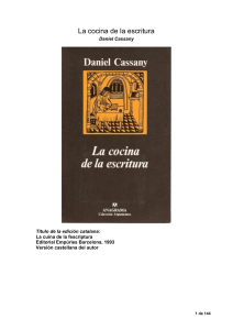 Cassany Daniel - La cocina de la escritura