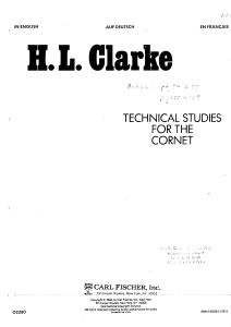 Herbert L. Clarke  - Technical Studies For The Cornet