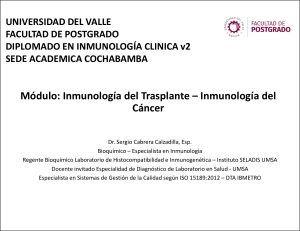 Tema 1 - Inmunobiologia de la presentacion y alorreconocimiento - DINMCLv2 cbba nov2021