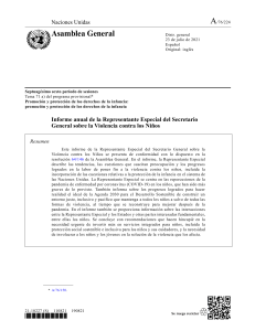 informe violencia niños ONU A 76 224 S