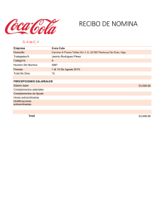 Recibo de Nomina Coca-Cola