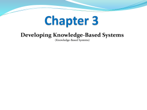 KBS Chapter 3 - Developing Knowledge Based Systems