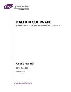 M770-2800-143-Kaleido-X User Manual v10.01