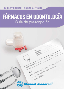 Fármacos en odontología guía de prescripción