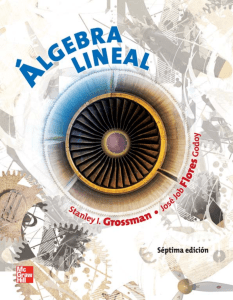 Álgebra Lineal - 7ma Edición - Stanley l. Grossman
