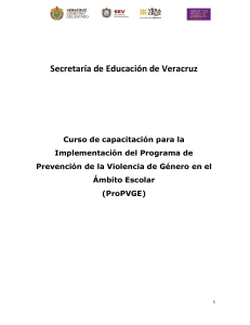 PROGRAMA PREVENCIÓN DE LA VIOLENCIA