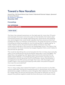 Toward a New Navalism - 