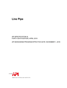 API 5L Tuberia de Linea