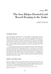 Urton2008 Chapter TheIncaKhipuKnotted-CordRecord