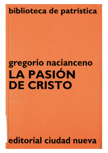 4. GREGORIO NACIANCENO - La pasion de Cristo