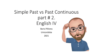 Simple past vs Past continuous part # 2