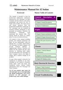 JAC J2 service manual