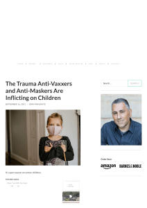 The Trauma Anti-Vaxxers and Anti-Maskers Are Inflicting on Children