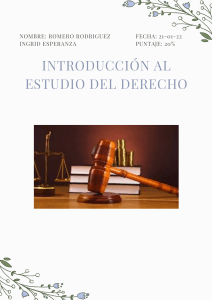 Investigación  Introducción al derecho
