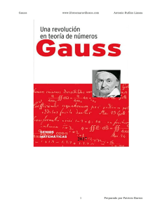 Revolucion de TDNumeros Gauss Antonio Rufian Lizana