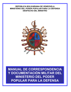 Manual de Correspondencia y Documentación Militar...
