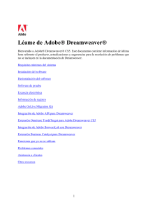 Léame de Dreamweaver CS5