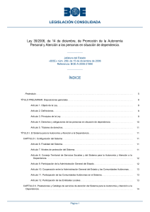 Ley 39-2006, de 14 de diciembre, de Promoción de la Autonomía