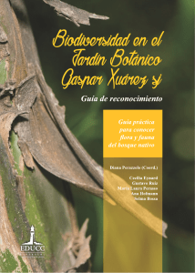 Libro Biodiversidad en el Jardín Botánico Gaspar Xuárez sj. Guía de reconocimiento