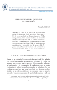 Herramientas para enfrentar la corrupción 