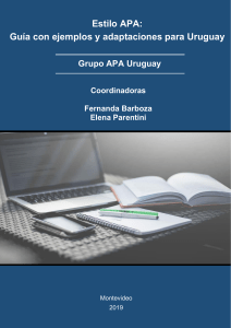 Estilo APA -Guía con ejemplos y adaptaciones para Uruguay