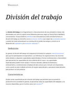 División del trabajo - Wikipedia, la enciclopedia libre