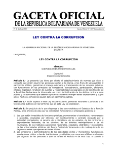 LEY CONTRA LA CORRUPCIÓN