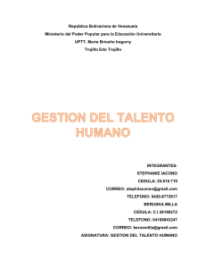 3er trabajo de gestion del talento humano