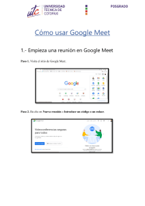 Cómo usar Google Meet