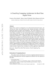 A Cloud-Fog Computing Architecture for Real-Time 2012.06118