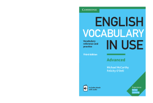 English Vocabulary in Use Advanced 