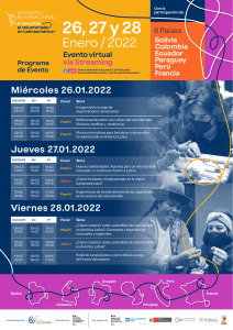 Programa de evento.Seminario Internacional EnLAzando el voluntariado en Latinoamérica (4)