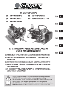 Manual motopompe