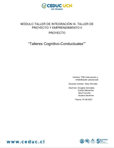 talleres cognitivo conductuales