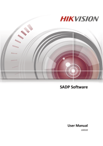 SADP User Manual ENGLISH