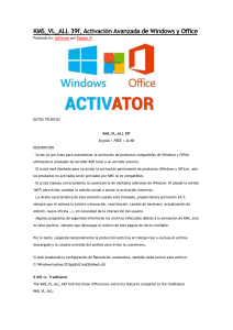 KMS VL ALL 39f, Activación Avanzada de Windows y Office