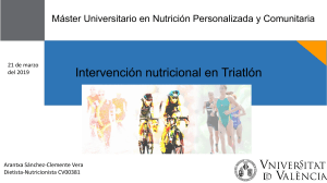 Sport nutrition Triathlon Case Caso clinico en triatleta US