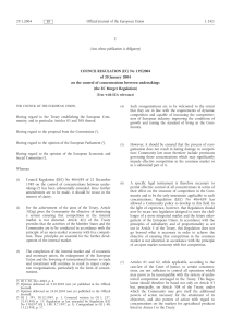 Merger regulation (EC No 139-2004)