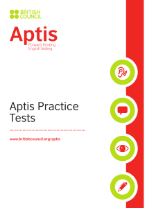 APTIS sample tests 1-2-3