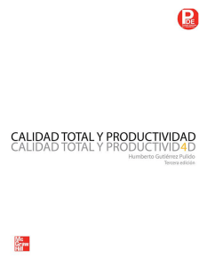 CALIDAD Y PRODUCTIVIDAD Humberto Guitierrez Pulido