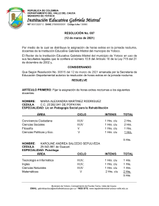 RESOLUCION ASIGNACIÓN Horas Extras Nocturnas 