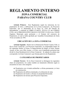 Reglamento Zona Comercial Paraná Country