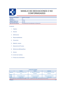 Manejo de Desviaciones en Farmacia: PNO
