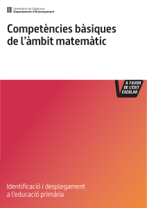 Competències Bàsiques de l'àmbit matemàtic (EP)