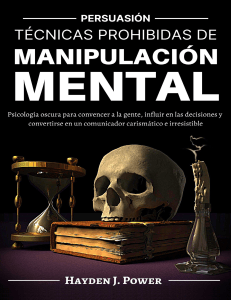 tecnicas prohibidas de manipulacion mental persuasion 3 libros psicologia