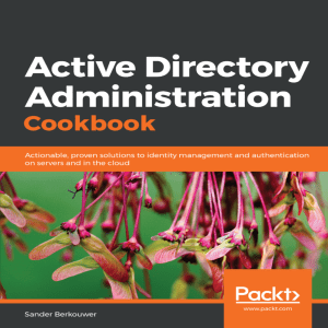 Active Directory Administration Cookbook by Sander Berkouwer (z-lib.org)